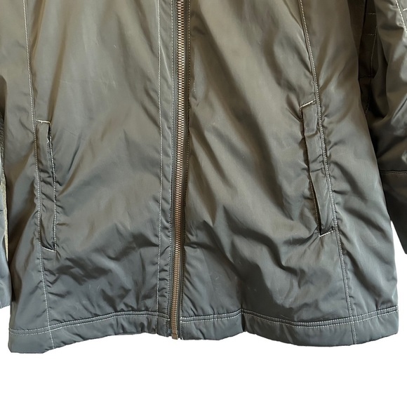 Athleta Moto Primaloft Insulated Coat/Jacket Olive Green - Picture 6 of 16